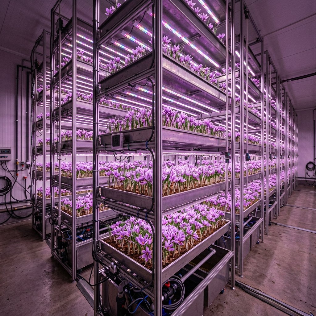 Saffron Cultivation Room